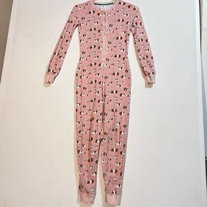 Boden pink button front sleeping suit size 12Y